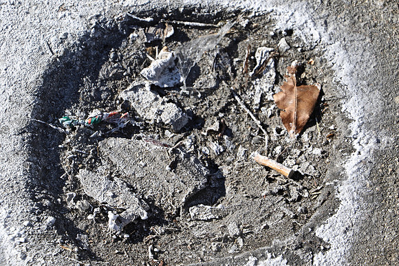 Debris in Concave Circle