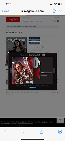 Photo published in the 205 edition of Charisma Magazine